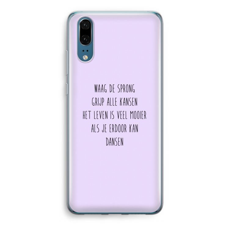 Sprong: Huawei P20 Transparant Hoesje