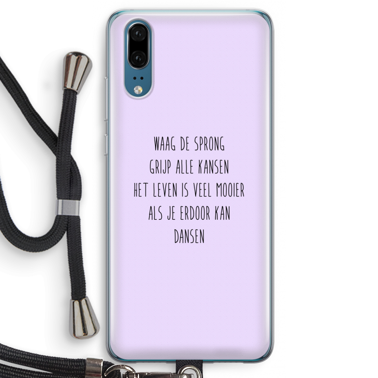 Sprong: Huawei P20 Transparant Hoesje met koord