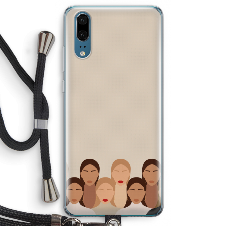 Girls girls girls: Huawei P20 Transparant Hoesje met koord