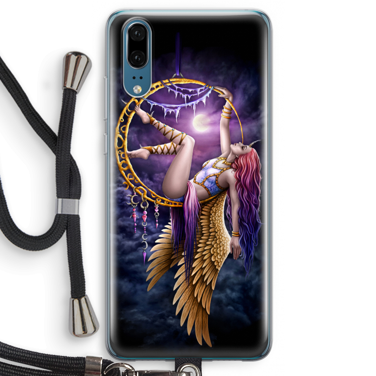 Aerial Angel: Huawei P20 Transparant Hoesje met koord