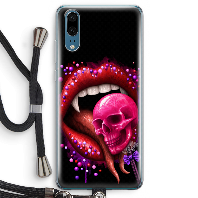 Dodelijk zoet: Huawei P20 Transparant Hoesje met koord