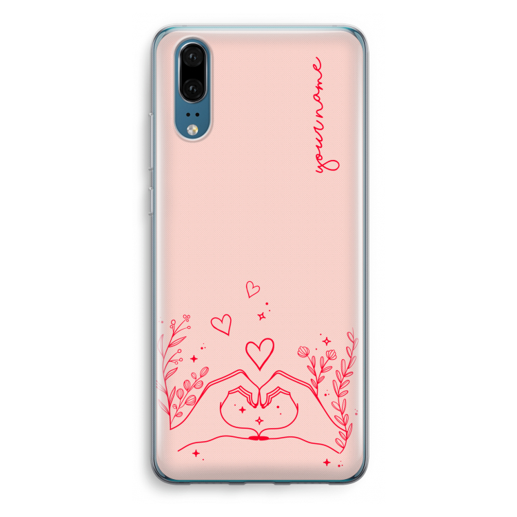 Love is in the air: Huawei P20 Transparant Hoesje