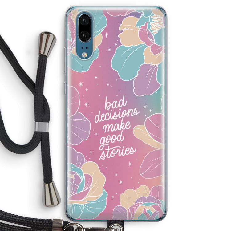 Good stories: Huawei P20 Transparant Hoesje met koord