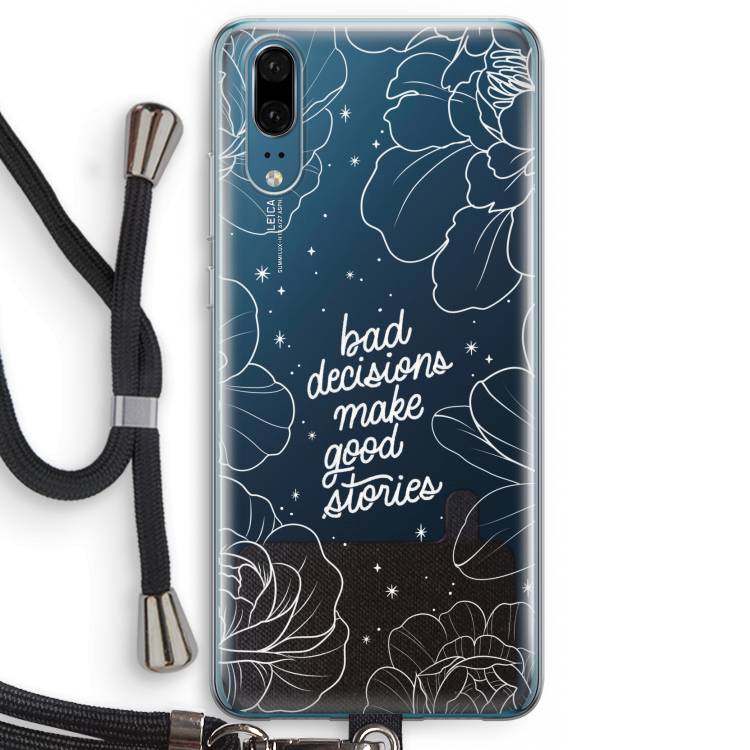 Good stories: Huawei P20 Transparant Hoesje met koord
