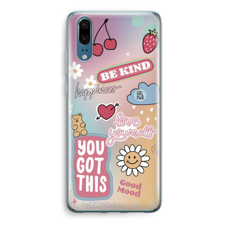 Positivity: Huawei P20 Transparant Hoesje