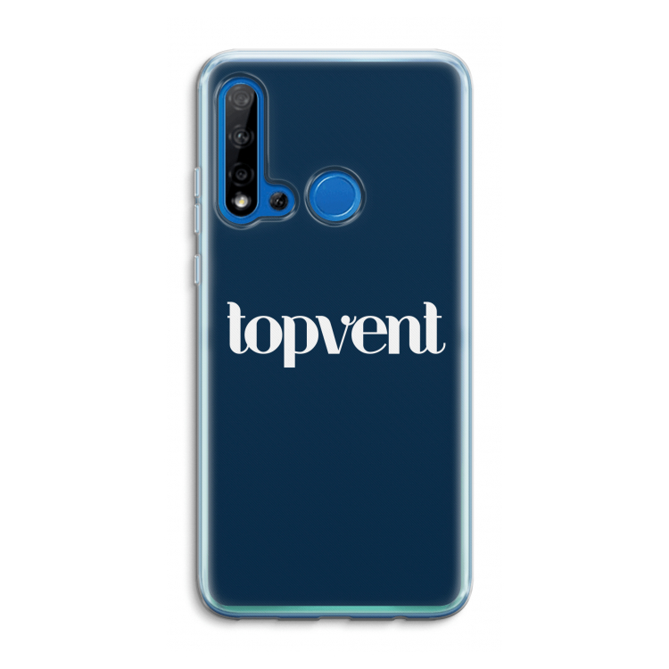 Topvent Navy: Huawei P20 Lite (2019) Transparant Hoesje