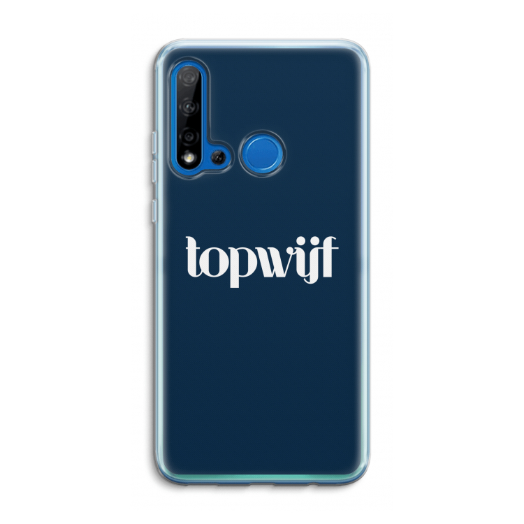 Topwijf Navy: Huawei P20 Lite (2019) Transparant Hoesje