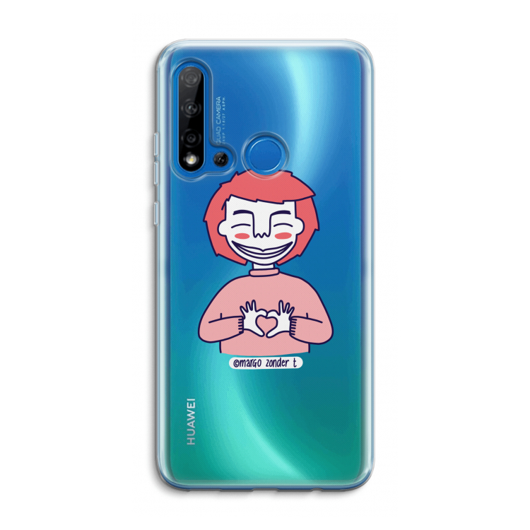 Hartje: Huawei P20 Lite (2019) Transparant Hoesje