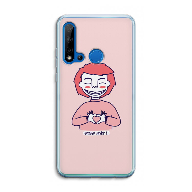 Hartje: Huawei P20 Lite (2019) Transparant Hoesje