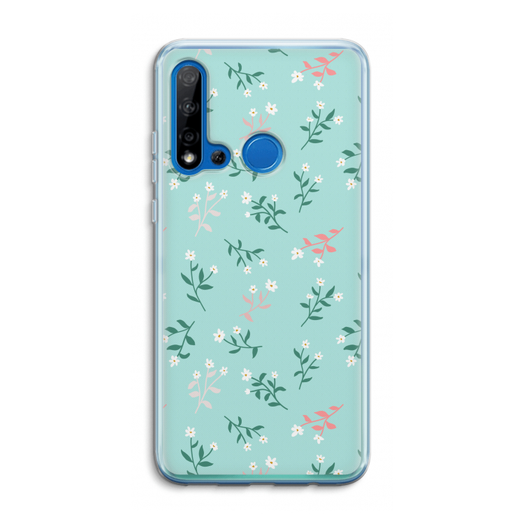 Small white flowers: Huawei P20 Lite (2019) Transparant Hoesje