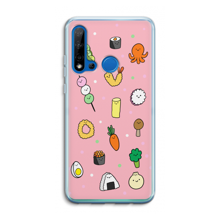 Happy bento friends: Huawei P20 Lite (2019) Transparant Hoesje