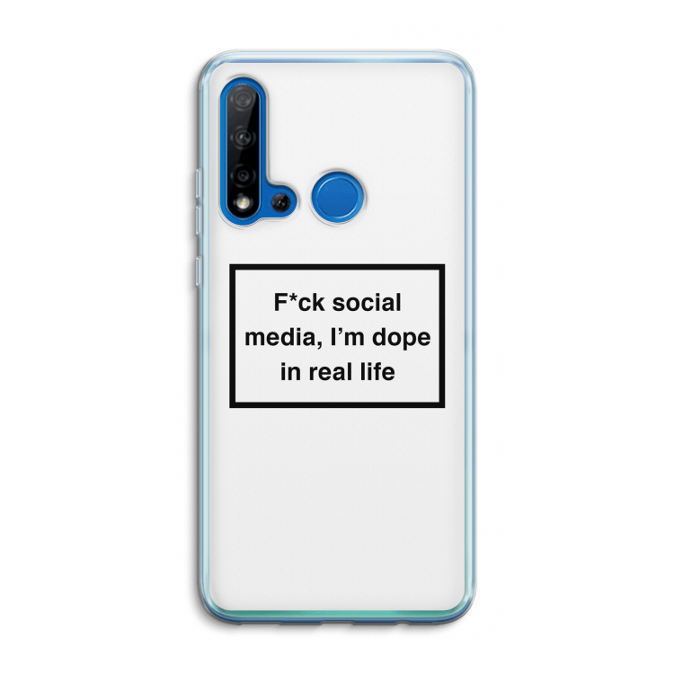I'm dope: Huawei P20 Lite (2019) Transparant Hoesje