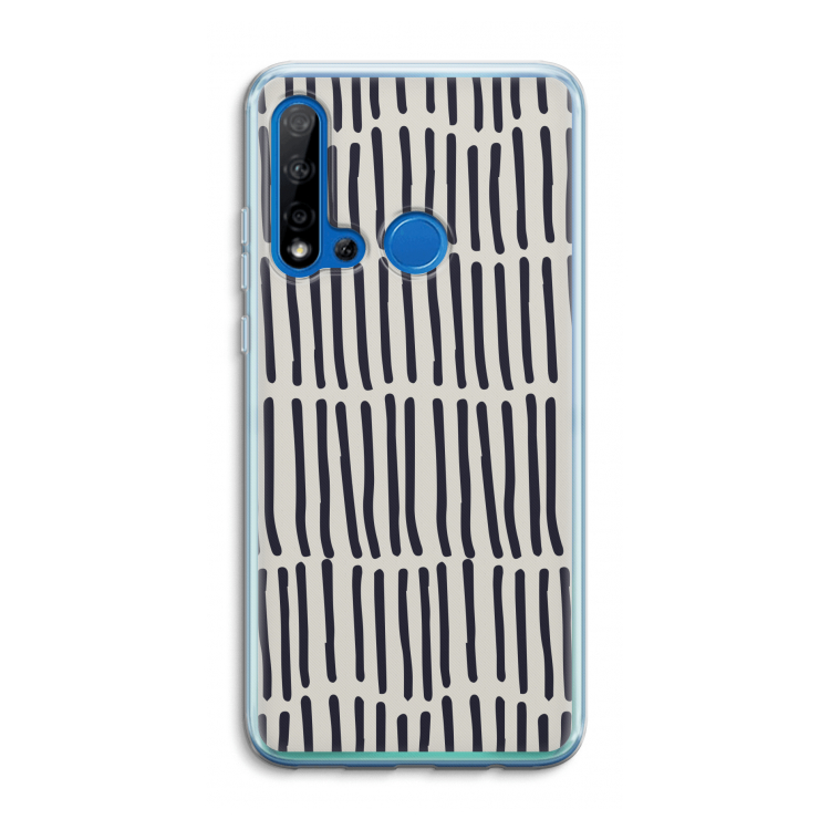 Moroccan stripes: Huawei P20 Lite (2019) Transparant Hoesje