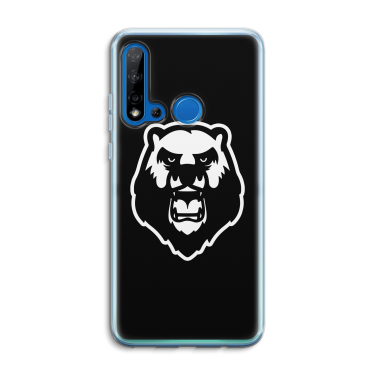 Angry Bear (black): Huawei P20 Lite (2019) Transparant Hoesje