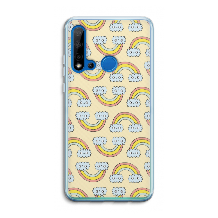 Regenboog: Huawei P20 Lite (2019) Transparant Hoesje