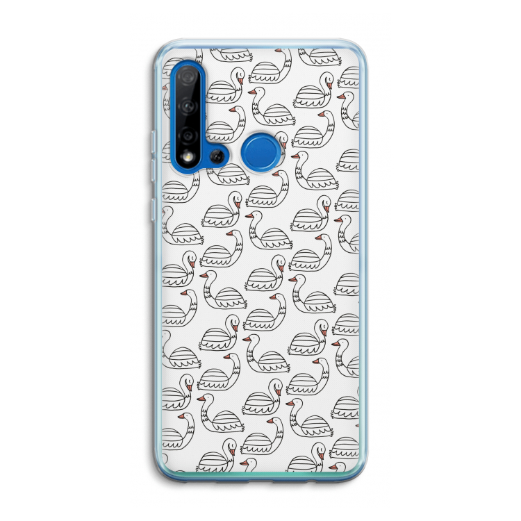 Zwanen: Huawei P20 Lite (2019) Transparant Hoesje