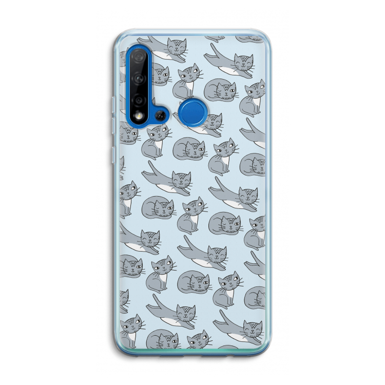 Poezen: Huawei P20 Lite (2019) Transparant Hoesje