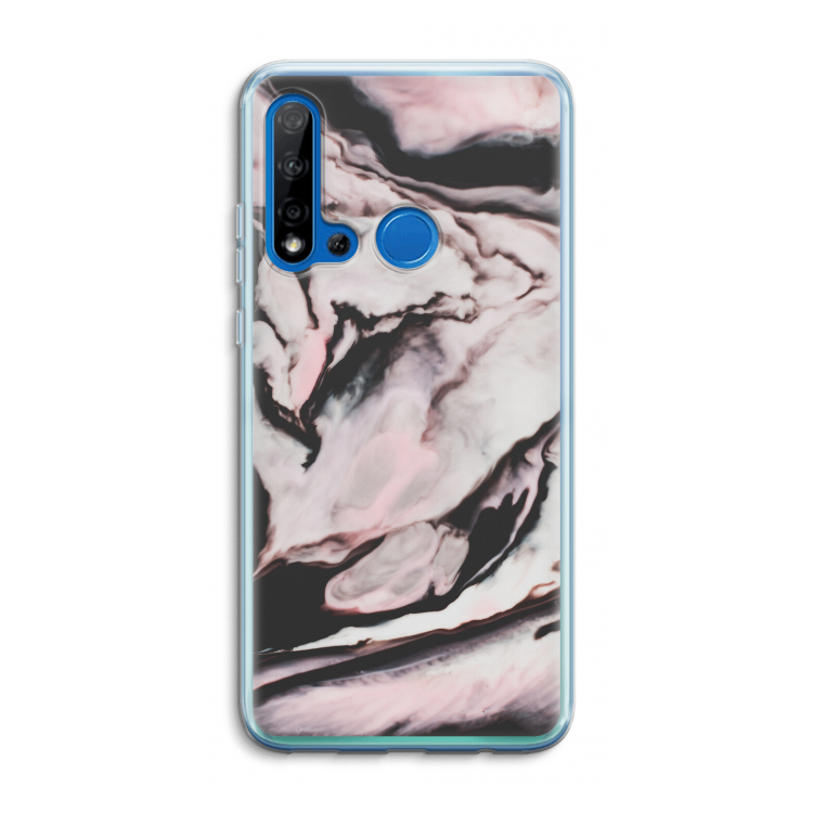 Roze stroom: Huawei P20 Lite (2019) Transparant Hoesje