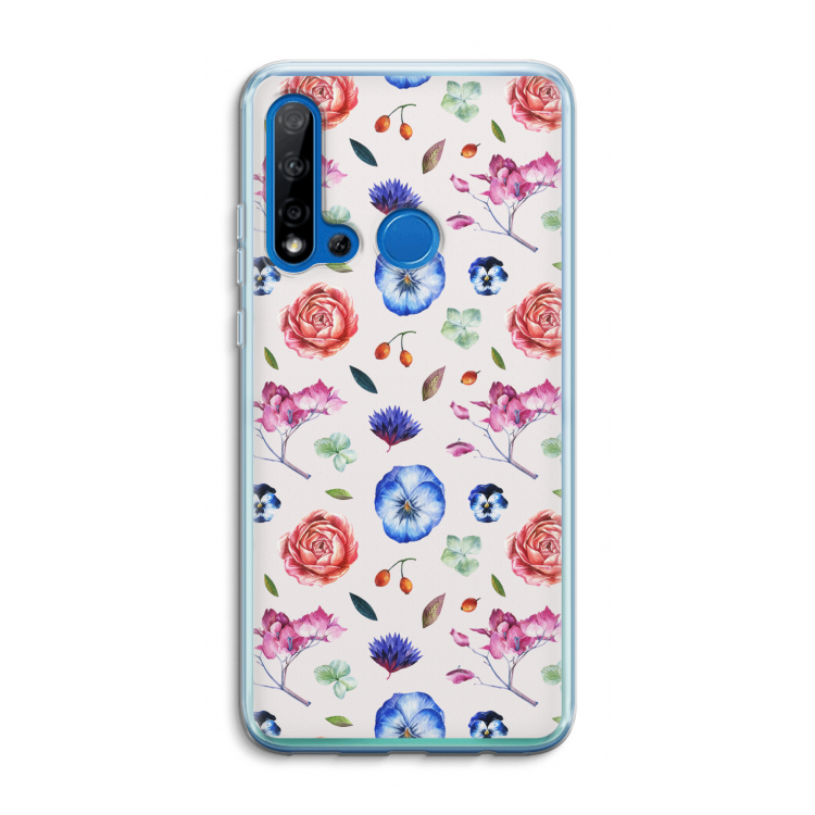 Bloemetjes: Huawei P20 Lite (2019) Transparant Hoesje