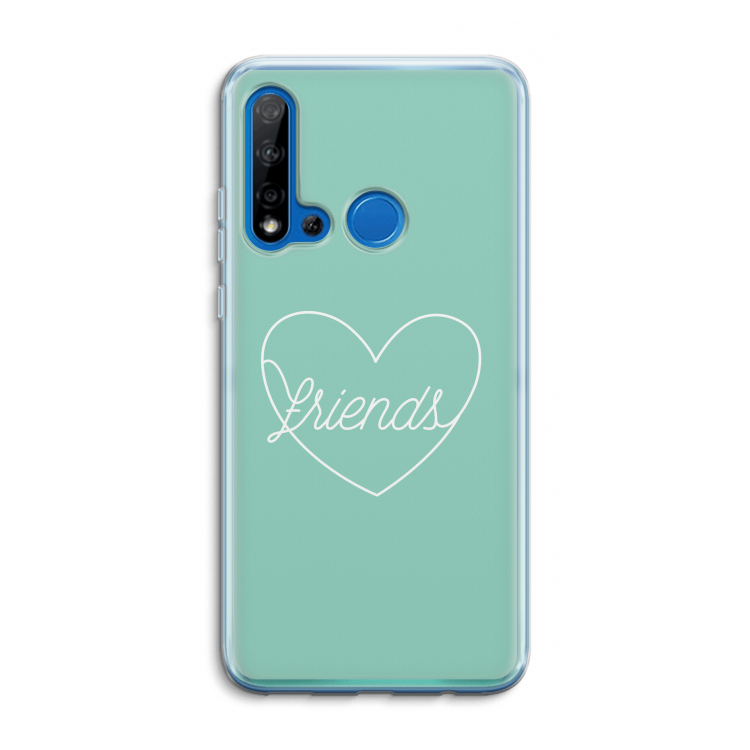 Friends heart pastel: Huawei P20 Lite (2019) Transparant Hoesje