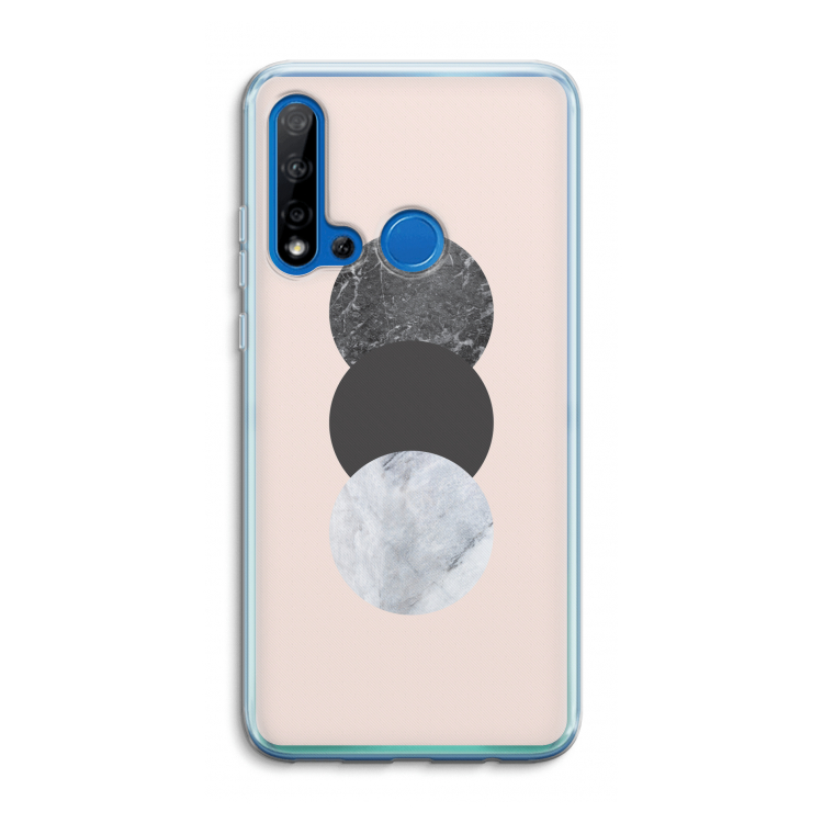 Marmeren cirkels: Huawei P20 Lite (2019) Transparant Hoesje