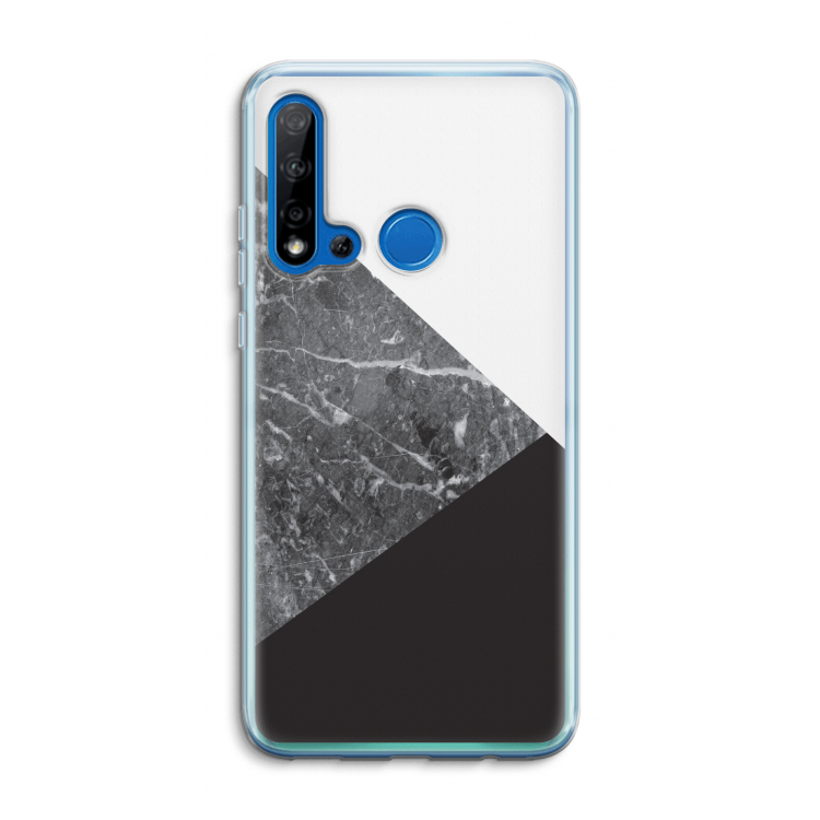 Combinatie marmer: Huawei P20 Lite (2019) Transparant Hoesje