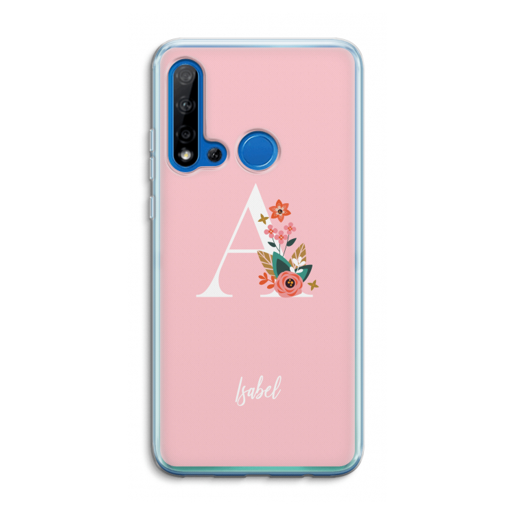 Pink Bouquet: Huawei P20 Lite (2019) Transparant Hoesje