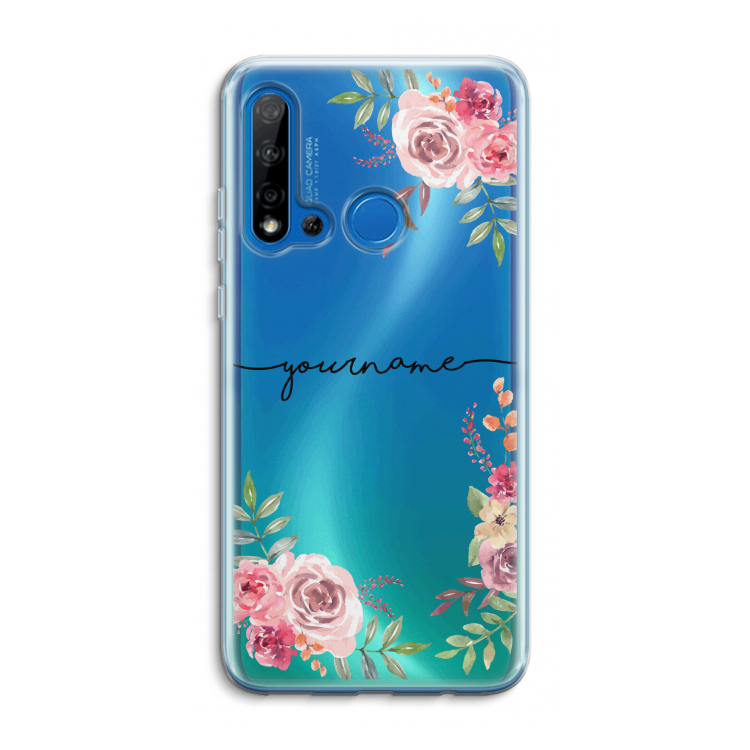 Rozen: Huawei P20 Lite (2019) Transparant Hoesje
