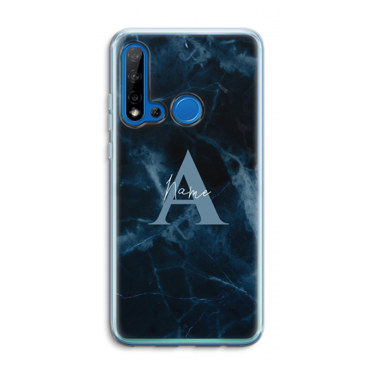 Midnight Marble: Huawei P20 Lite (2019) Transparant Hoesje