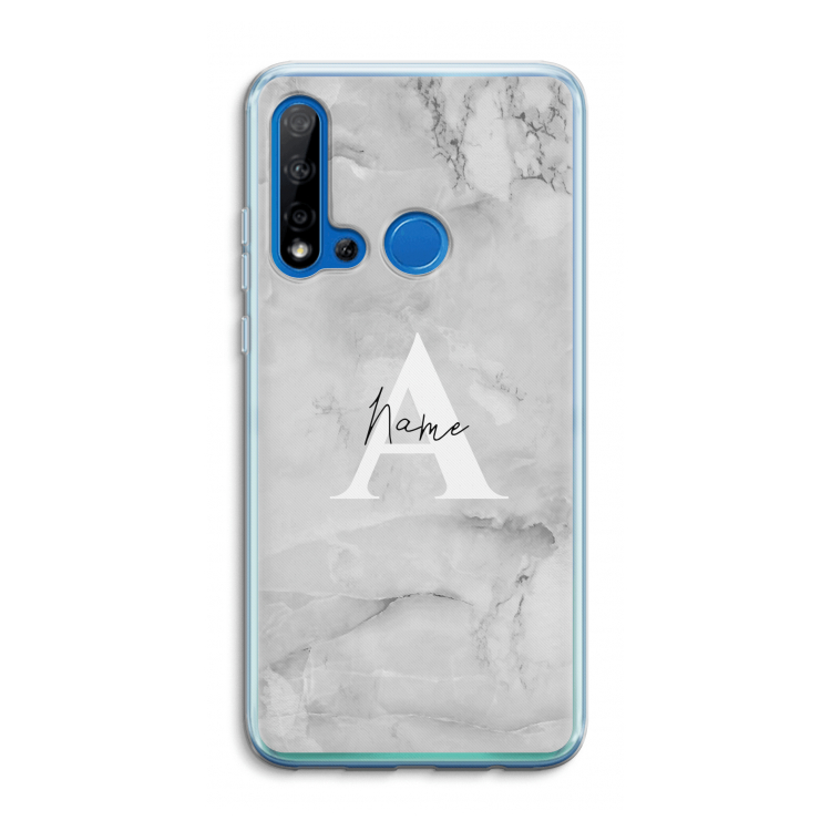 Ivory Marble: Huawei P20 Lite (2019) Transparant Hoesje