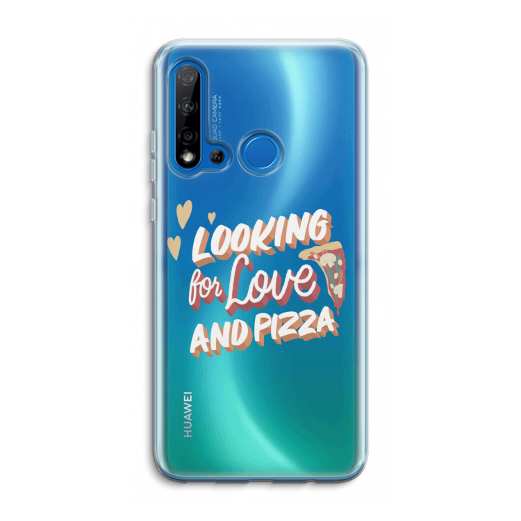 Pizza is the answer: Huawei P20 Lite (2019) Transparant Hoesje