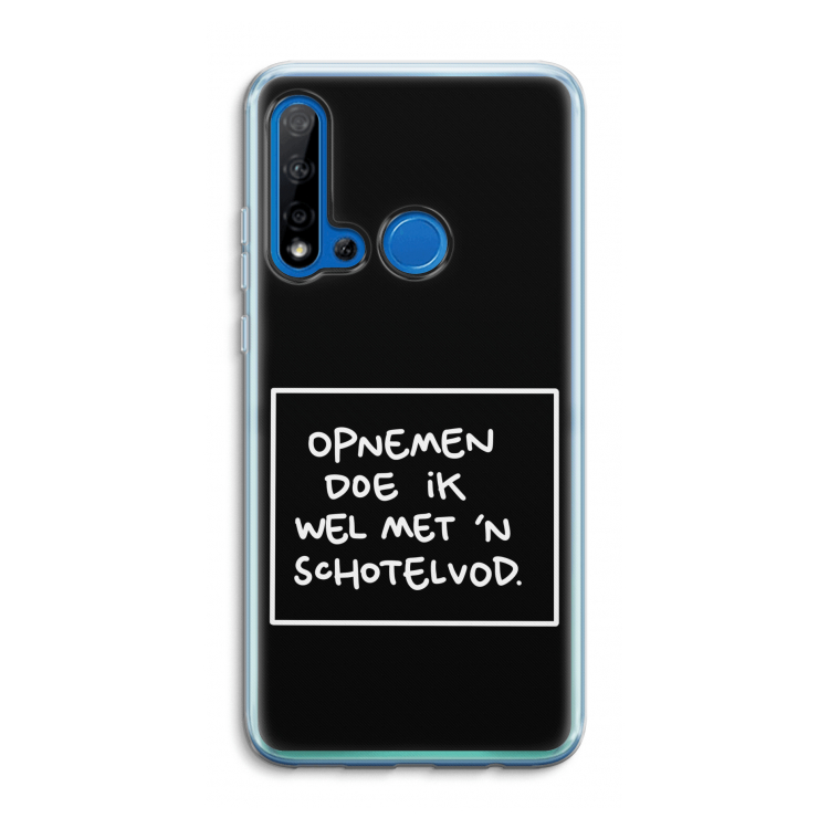 Schotelvod: Huawei P20 Lite (2019) Transparant Hoesje