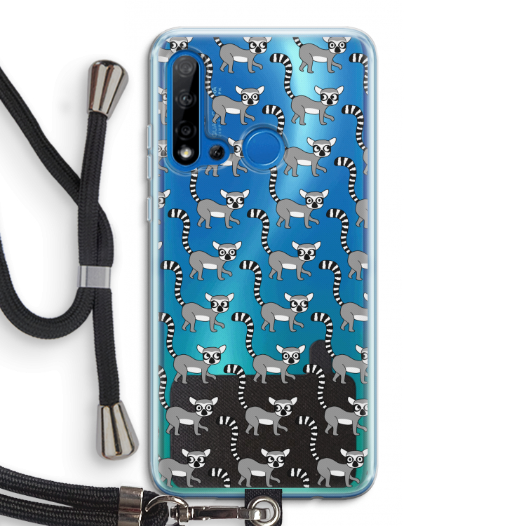 Makis: Huawei P20 Lite (2019) Transparant Hoesje met koord