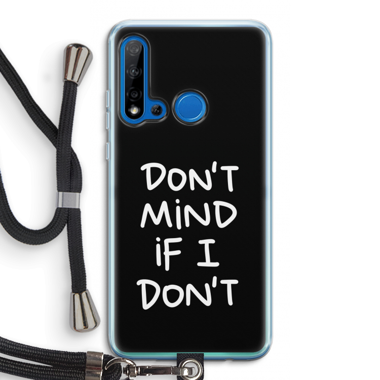 Don't Mind: Huawei P20 Lite (2019) Transparant Hoesje met koord
