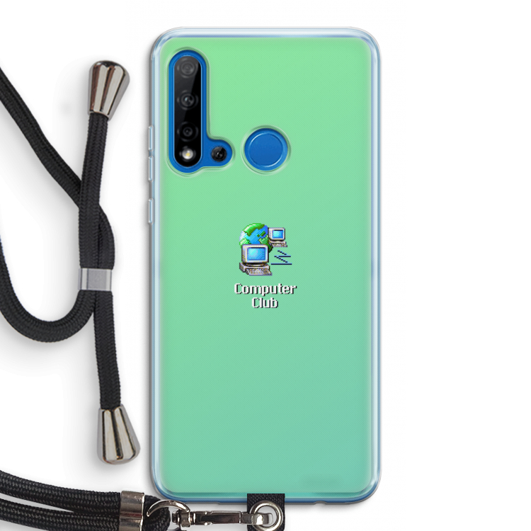 Win98: Huawei P20 Lite (2019) Transparant Hoesje met koord