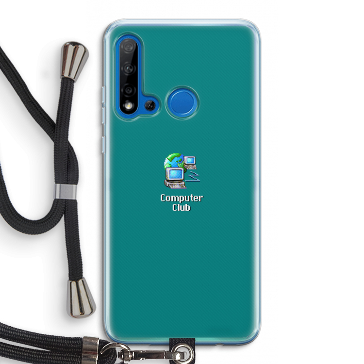 Win98: Huawei P20 Lite (2019) Transparant Hoesje met koord