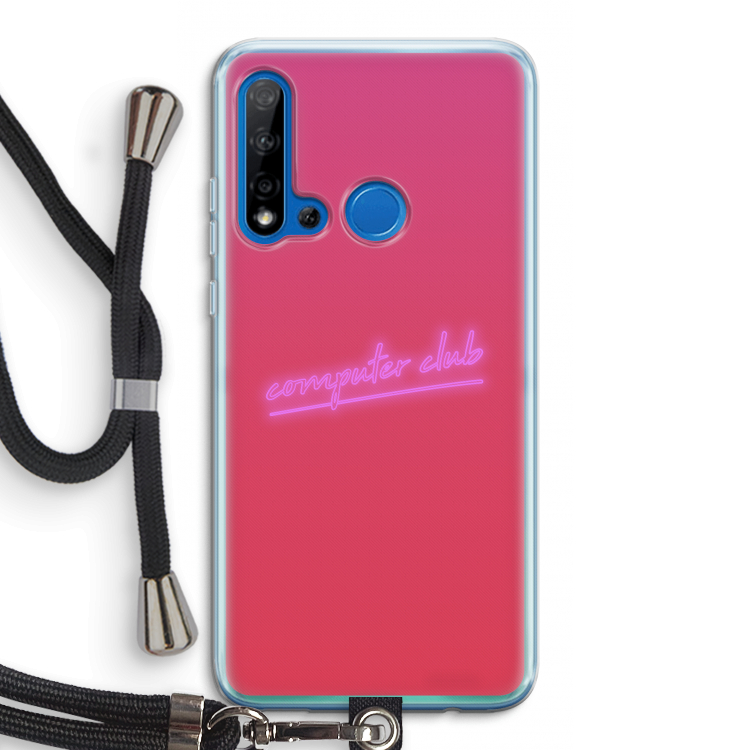 Vice Glow: Huawei P20 Lite (2019) Transparant Hoesje met koord