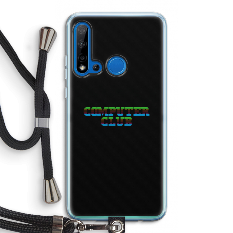 Retro: Huawei P20 Lite (2019) Transparant Hoesje met koord