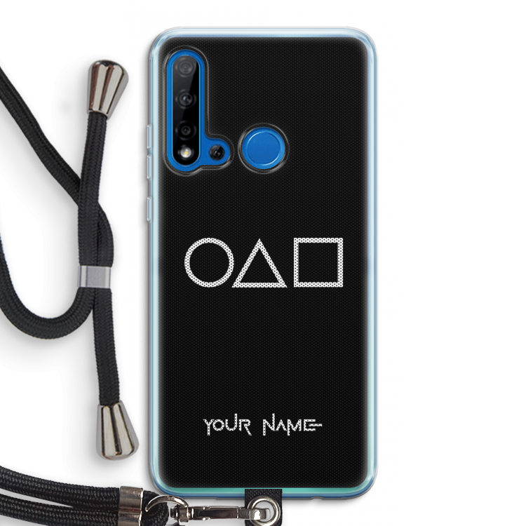 Squid Game: Huawei P20 Lite (2019) Transparant Hoesje met koord