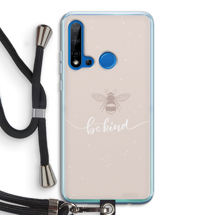 Be(e) kind: Huawei P20 Lite (2019) Transparant Hoesje met koord