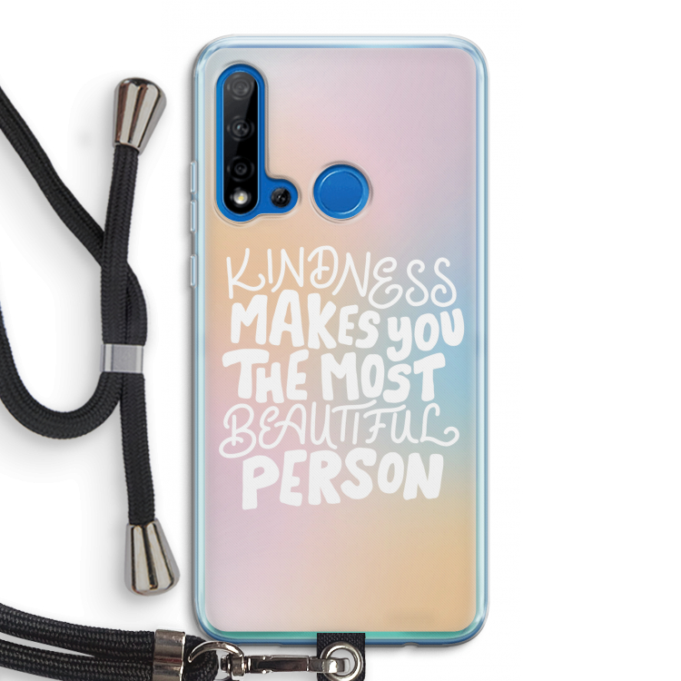 The prettiest: Huawei P20 Lite (2019) Transparant Hoesje met koord