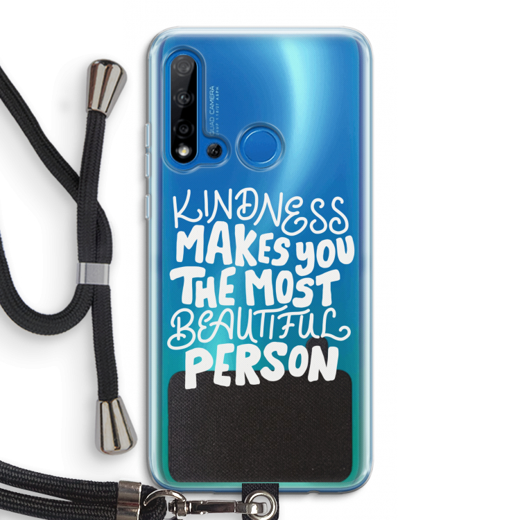 The prettiest: Huawei P20 Lite (2019) Transparant Hoesje met koord