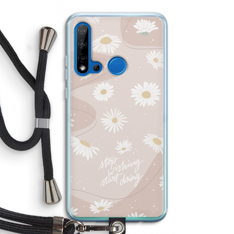 Daydreaming becomes reality: Huawei P20 Lite (2019) Transparant Hoesje met koord