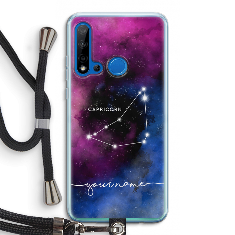 Sterrenbeeld - Donker: Huawei P20 Lite (2019) Transparant Hoesje met koord