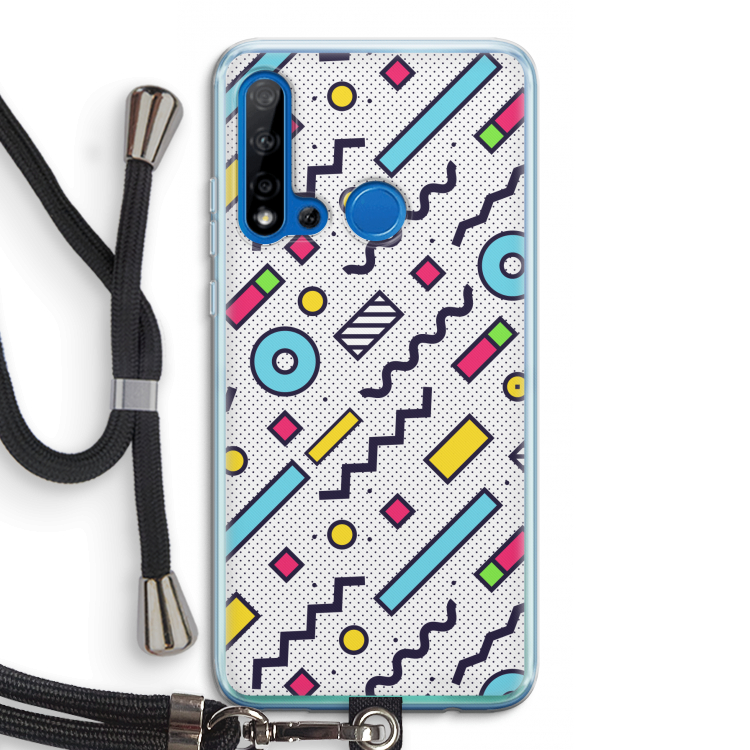 8-bit N°8: Huawei P20 Lite (2019) Transparant Hoesje met koord