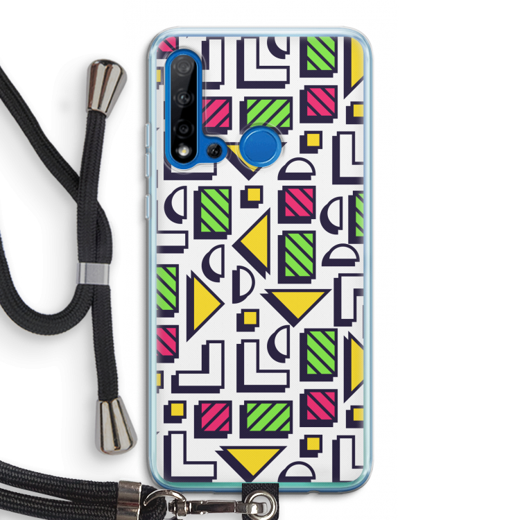 8-bit N°4: Huawei P20 Lite (2019) Transparant Hoesje met koord