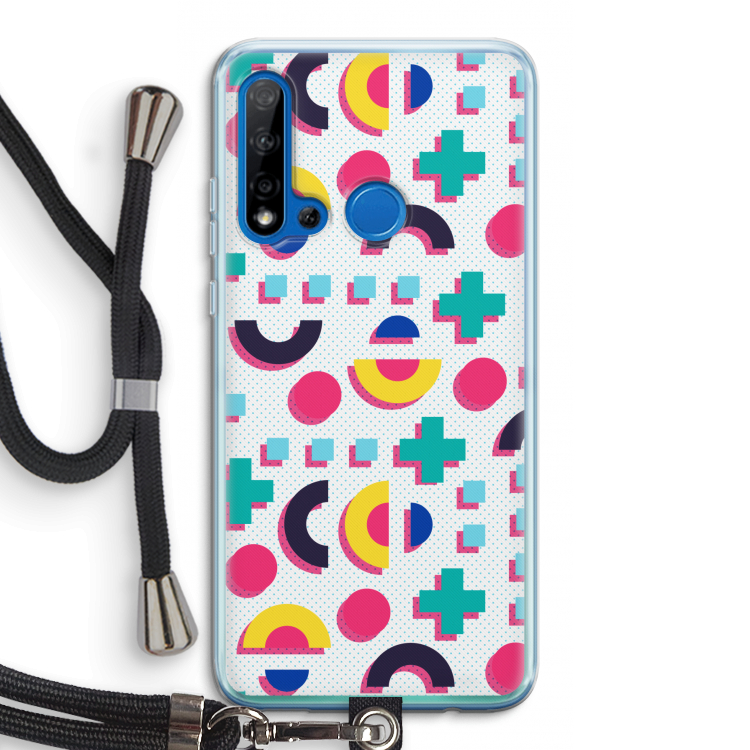 8-bit N°2: Huawei P20 Lite (2019) Transparant Hoesje met koord