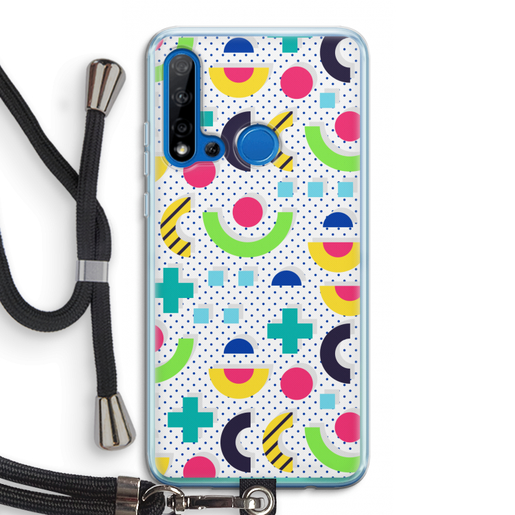 8-bit N°1: Huawei P20 Lite (2019) Transparant Hoesje met koord