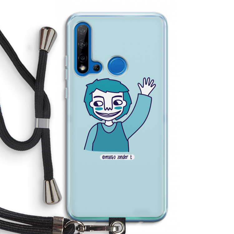 Zwaai: Huawei P20 Lite (2019) Transparant Hoesje met koord