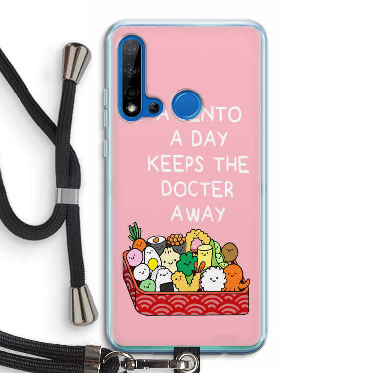 Bento a day: Huawei P20 Lite (2019) Transparant Hoesje met koord